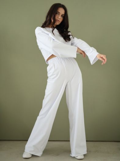 Брюки оверсайз белые