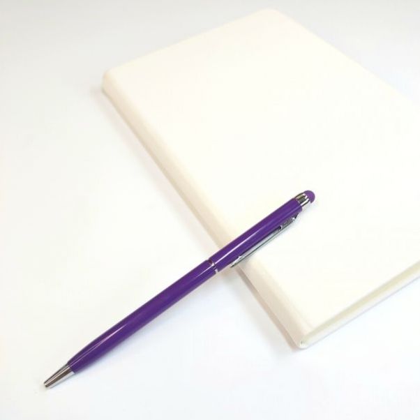 Фиолетовые ручки со стилусом TouchWriter