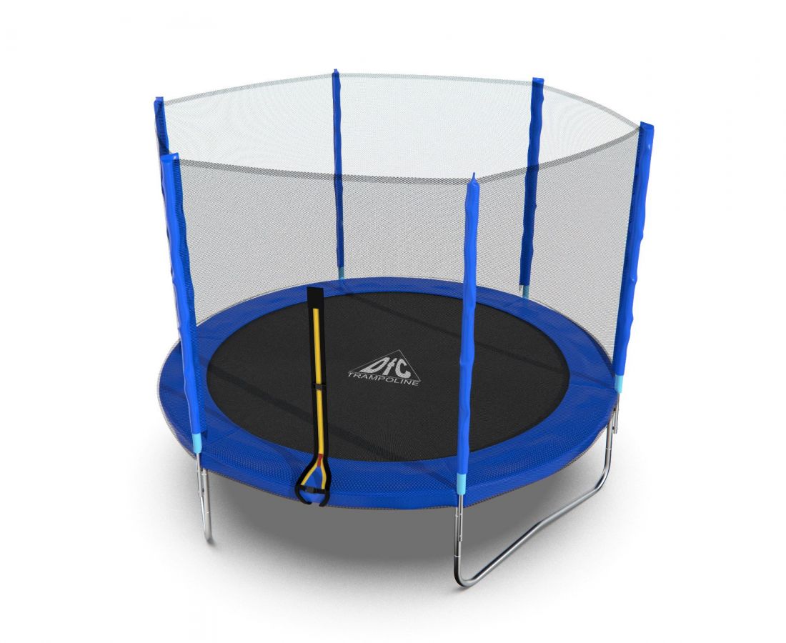 Батут DFC TRAMPOLINE FITNESS с сеткой 10FT-TR-LG, 10FT-TR-B