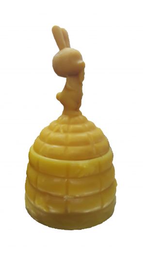 Восковой бочонок с крышкой для меда № 87 вес 368 гр высота 72 мм диаметр 110 мм,объем бочонка 250мл