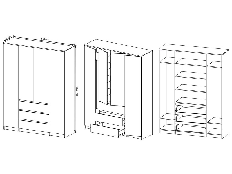 Шкаф Мори 1600