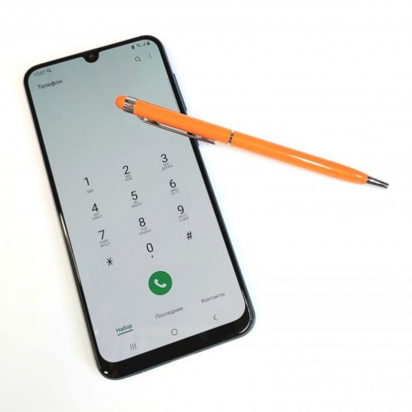 Оранжевые ручки со стилусом TouchWriter