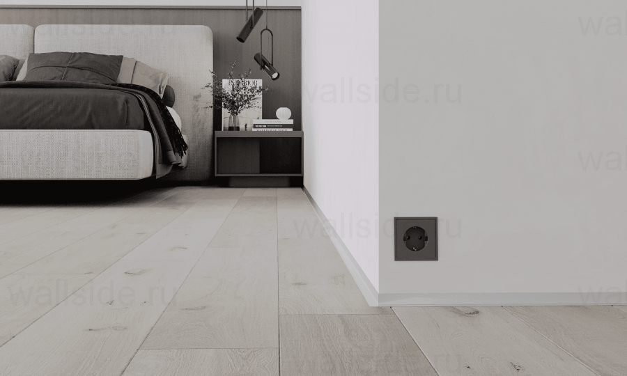 Микроплинтус Лайн Ликорн С-05.25.4 L-образный белый