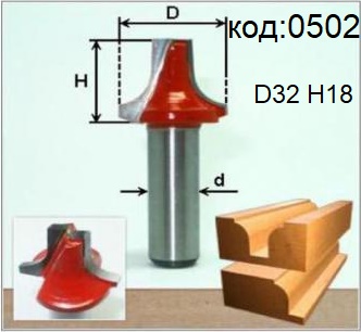 Фреза для раскроя МДФ, пластика, древесных плит. Код: 0502.