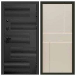 Входная дверь Termo-door Фаворит BLACK Горизонт Слоновая Кость