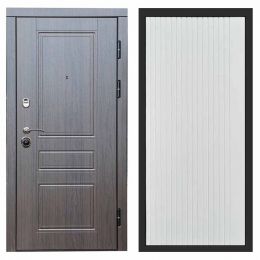 Входная дверь с терморазрывом Termo-door (Термодор) Орегон Венге FLAT Белый Софт Металлическая