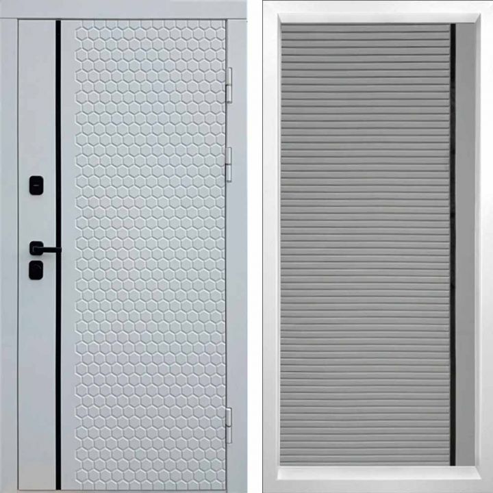 Входная дверь Termo-door SIMPLE WHITE PORTE Грей Софт