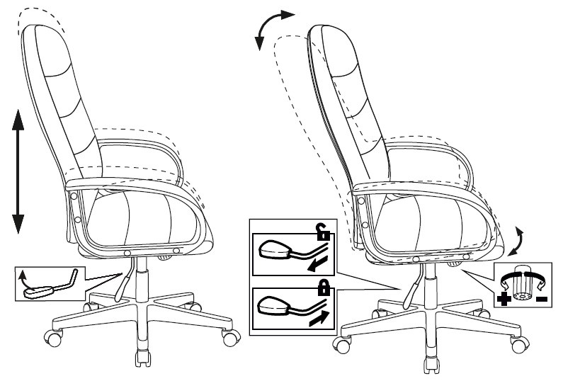 Кресло Бюрократ CH-808AXSN