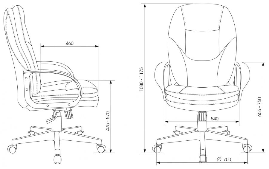 Кресло Бюрократ CH-868LT