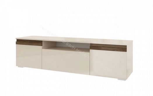 Тумба ТВ Исп.3 ПМ-311.12 (Бежевый глянец/Ясень глянец)