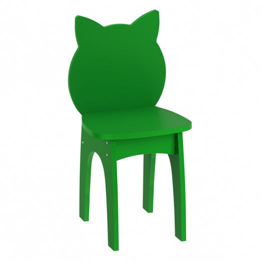 РСН-009-07 Стул детский "Котик" МДФ (цвет Зелёный)
