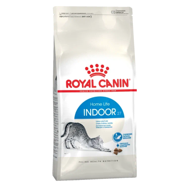 Сухой корм для кошек Royal Canin Indoor 27 живущих в помещении 4кг