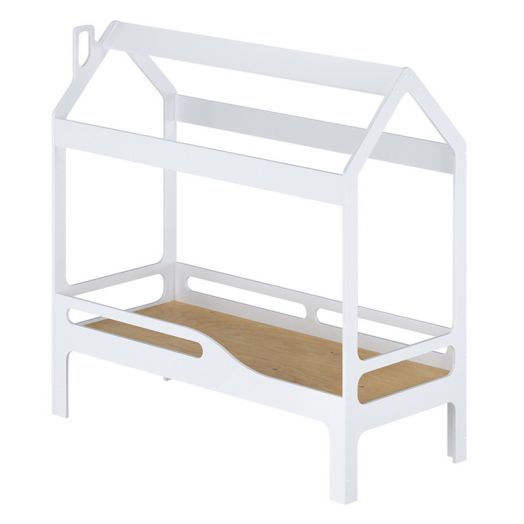 РСН-0074-02 Кровать Детская Домик-2 Фанера (Цвет Белый)