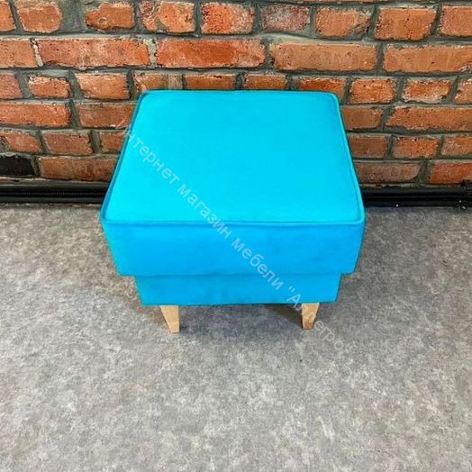 Банкетка Шарлиз, бирюза/ножки дерево