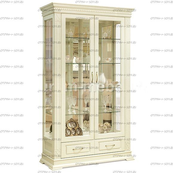 Шкаф-витрина 2-дверный Флоренция-1 (ШхГхВ): 1000х400х2000