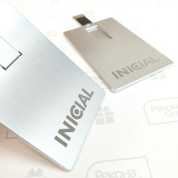 Металлические флешки визитки INICIAL