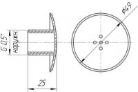 Форсунка аэромассажная Runvil 1/2" наружная под плитку