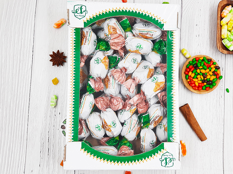 Конфеты "Персик с грецким орехом"