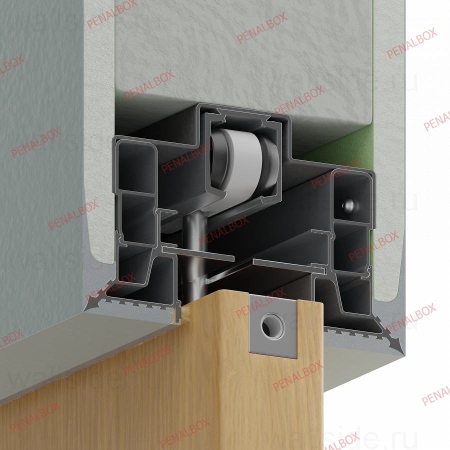Пенал Penalbox Wood Double Plaster высотой 2400 мм