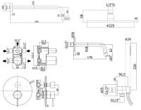 схема Paffoni Light KITLIG019NO045