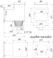 Скиммер Runvil 15 м² с удлинённой горловиной (Плитка)