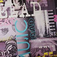 Кровать Сити двухъярусная с диваном, венге/белый/фиолетовый