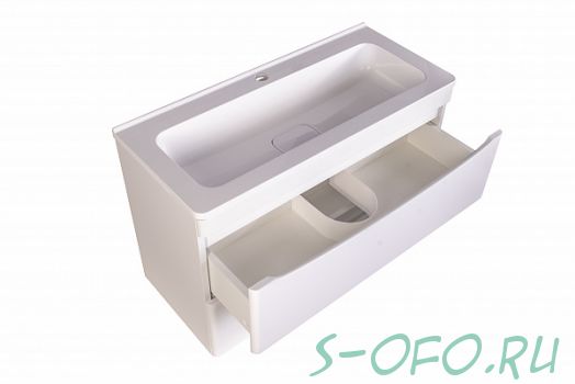 Тумба подвесная Бергамо 80 белая Style Line