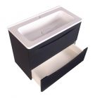 Тумба подвесная Бергамо 70 черная, Style Line