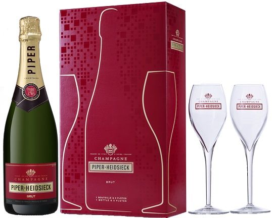 Champagne Piper-Heidsieck Brut (gift box Off Trade with two glasses)