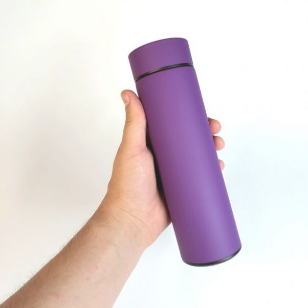 Термос Confident Soft Led фиолетовый