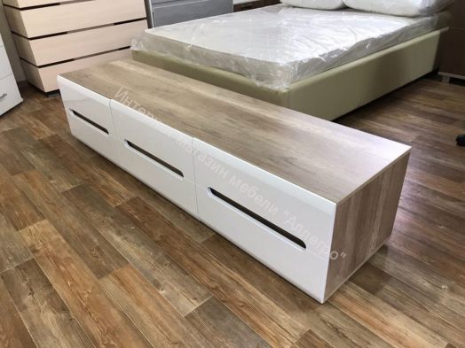 Тумба Наоми ТБ-17 Белый глянец/Дуб каньон