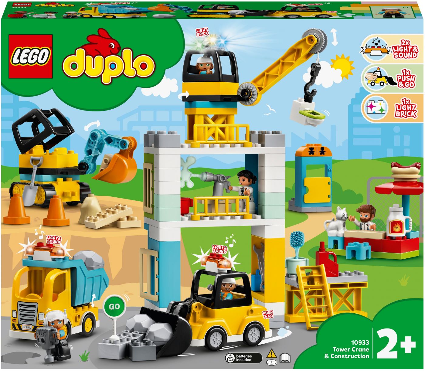 Конструктор LEGO DUPLO Town 10933 Башенный кран на стройке, 123 дет.