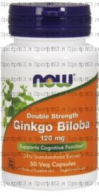 NOW Ginkgo Biloba, Гинкго Билоба Экстракт 120 мг капс 50 шт