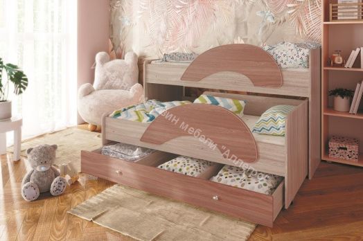 Комплект бортиков для кровати "Радуга" (Матрешка) 190 (2 шт.) млечный дуб