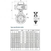 Дисковый поворотный затвор Aquaviva с электроприводом EPDM On-off AC220V