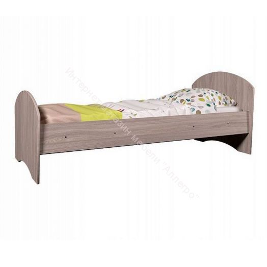 Кровать Мозаика 800*1900 на ламелях с ящиками и бортиками, Ясень шимо светлый/Ясень шимо тёмный