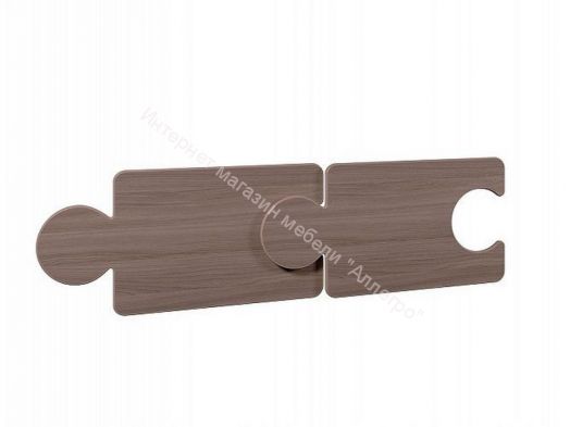 Кровать Мозаика 800*1900 на ламелях с ящиками и бортиками, Ясень шимо светлый/Ясень шимо тёмный