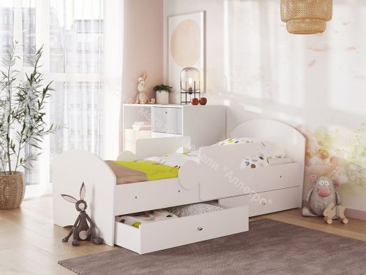 Комплект бортиков для кроватей "Мозаика", "Тетрис", Белый, 2 шт.