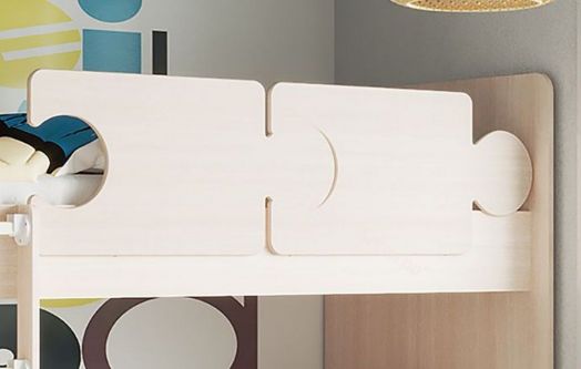 Комплект бортиков для кроватей "Мозаика", "Тетрис", Млечный дуб, 2 шт.