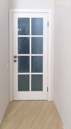 лира 14, белая матовая, стекло грфит