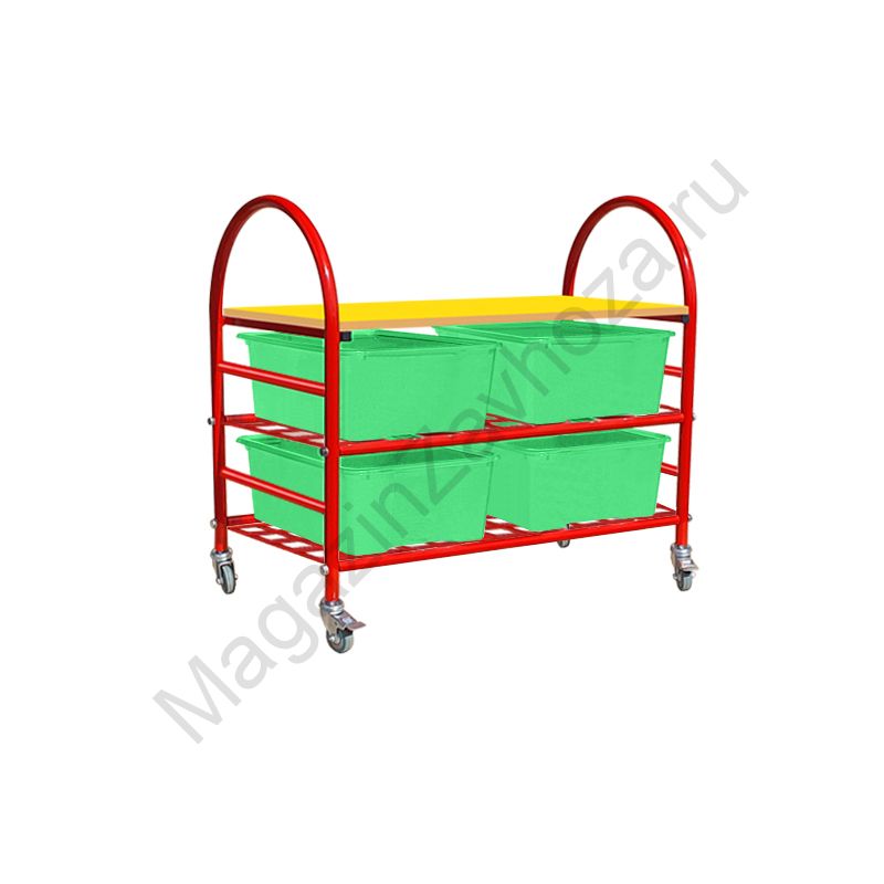 СТЕЛЛАЖНАЯ ВЫДВИЖНАЯ СИСТЕМА ХРАНЕНИЯ 4 - 4 КОНТЕЙНЕРА