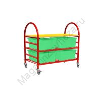 СТЕЛЛАЖНАЯ ВЫДВИЖНАЯ СИСТЕМА ХРАНЕНИЯ 4 - 4 КОНТЕЙНЕРА