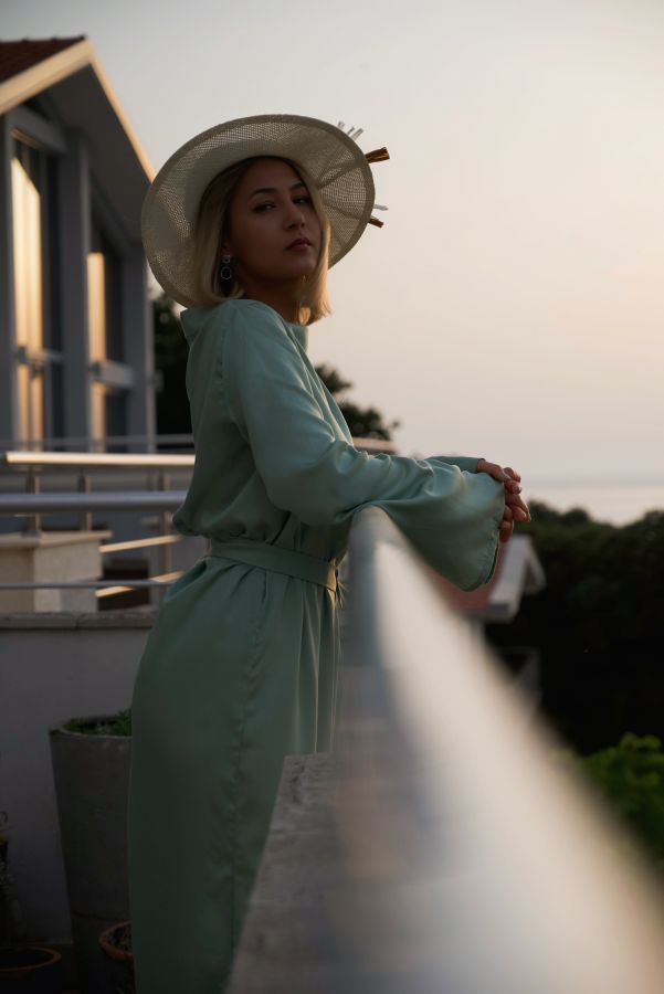 Платье Bambù из бамбука фисташка