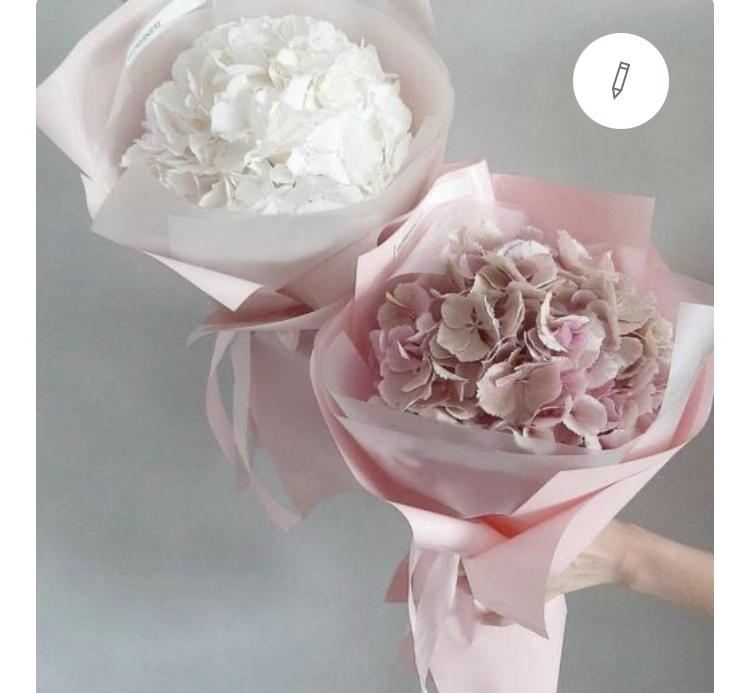 Букет из гортензии