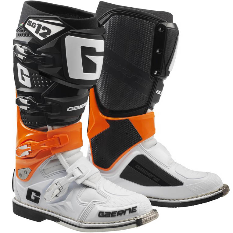 Gaerne - SG-12 Orange Black White мотоботы, оранжево-черно белые
