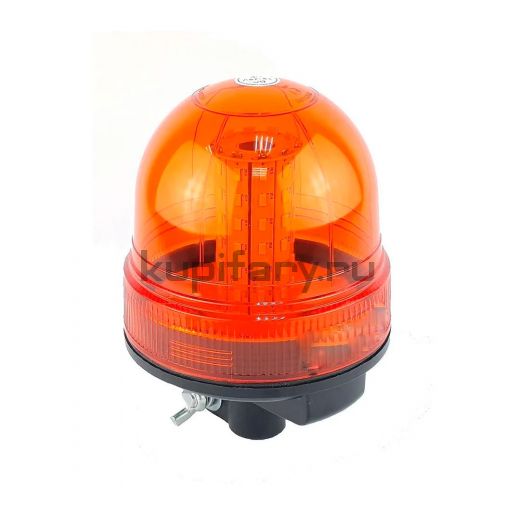Проблесковый оранжевый маяк на кронштейне DIN Ø24мм PM128560 12V/24V