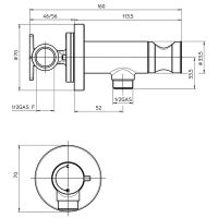 схема Bossini Paloma Brass E37007.073