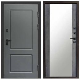 Входная дверь Termo-door Верона Грей Зеркало бетон темный