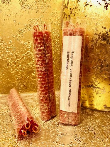 Лакрица 3 шт Свечи из вощины,усиливает любовное влечение.