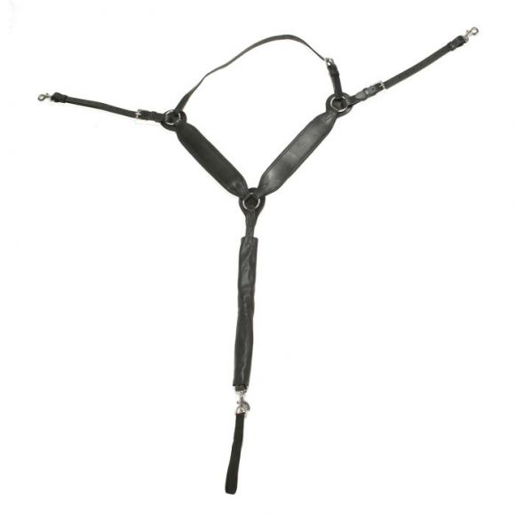 Нагрудник "Y" рысачий "GP-Tack Jumbo". Широкий. Кожа.